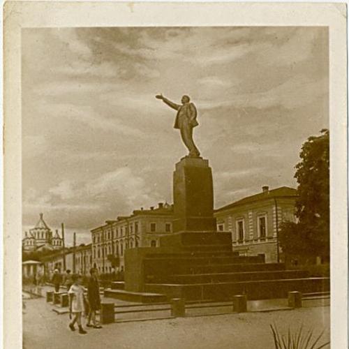 Житомир Памятник Ленину Пам'ятник Леніну №731 Мистецтво Киев 1938 Фото Олеленко Zhytomyr Lenin 