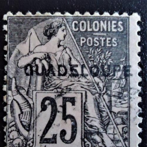 Франция - 1891 French Colonies- General Issues No. 45-51 &amp; 53-58 Overprinted "GUADELOUPE"