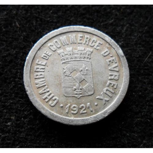 Франція м. Евре надзвичайні гроші нотгельд 10 сентимів 1921 р.