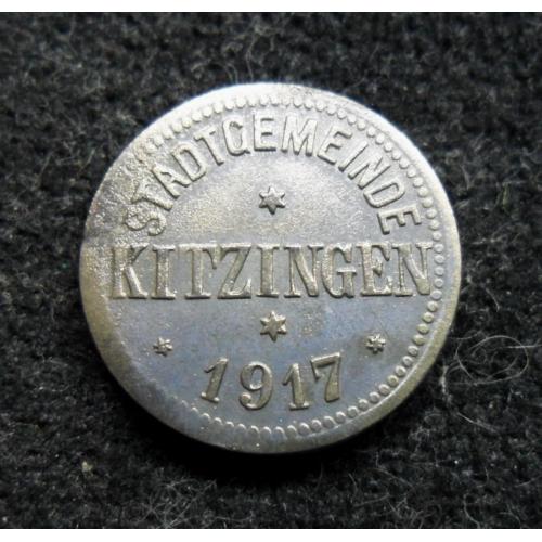 Німеччина Кітцінген (Баварія) нотгельд 10 пфенігів 1917 р. - за Функом F248.2