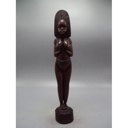 Фигура дерево Африка статуэтка африканка женщика высота 34,3 см №13768