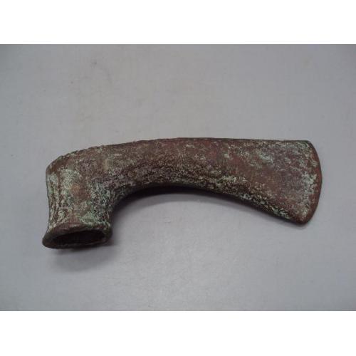 Вислообушный топор бронза археология размер 4,2 х 5,5 х 13,6 х 15,4 см вес 292,72 грамм №14248