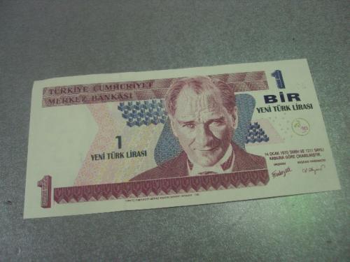 банкнота 1 лир 1970 год  турция №117