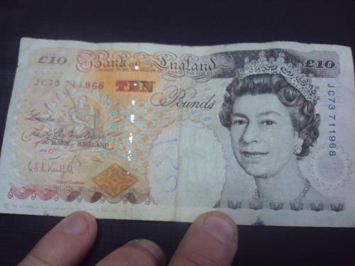 банкнота 10 фунтов 1993 Великобритания №233