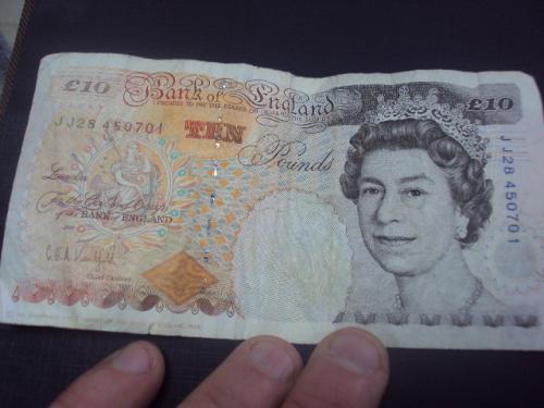 банкнота 10 фунтов 1993 Великобритания №264