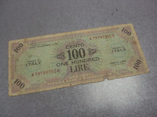 банкнота 100 лир 1943 италия №163