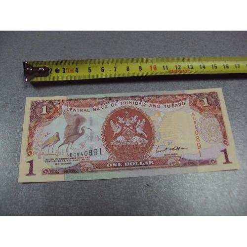банкнота тринидад и тобаго 1 доллар 2002 №623
