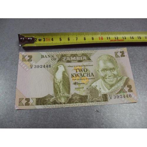 банкнота замбия 2 квача 1980-1988 №605