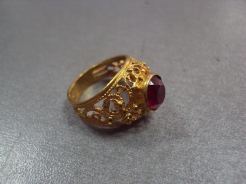 бижутерия кольцо женское ажурное позолота 16,5-17 размер №287
