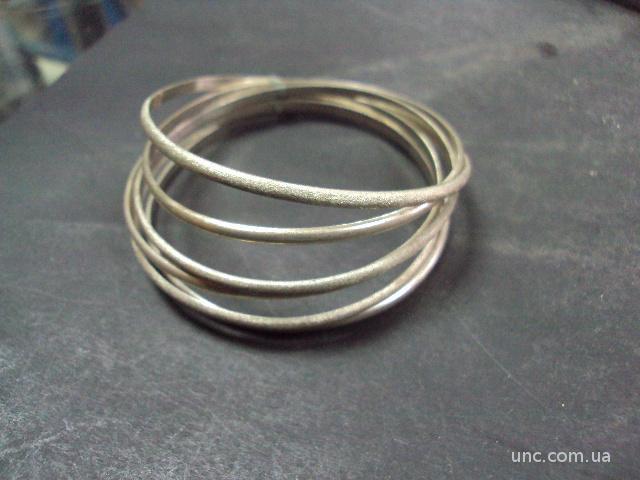 Женский жесткий браслет кольца 6 шт в одном серебро 875 проба украина вес 43 г