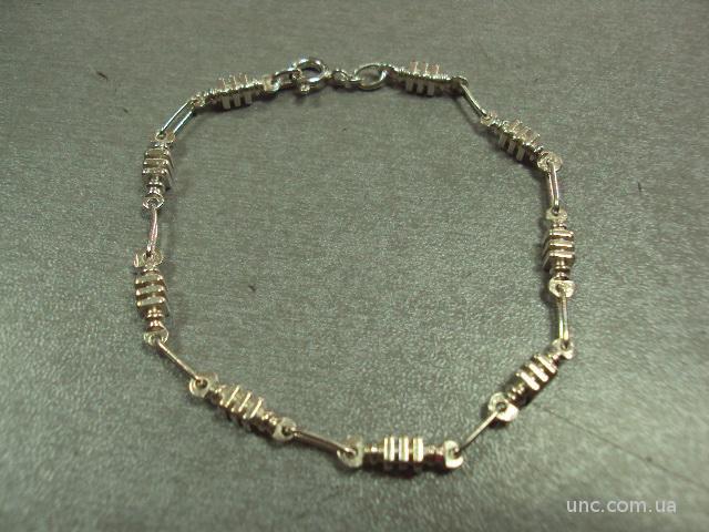 Женский браслет фантазийное плетение серебро 925 проба вес 9,02 г длина 18-18,4 см
