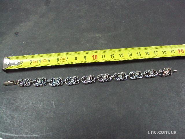 браслет серебро 925 проба вес 13.80 г размер 19 х 0,9 см