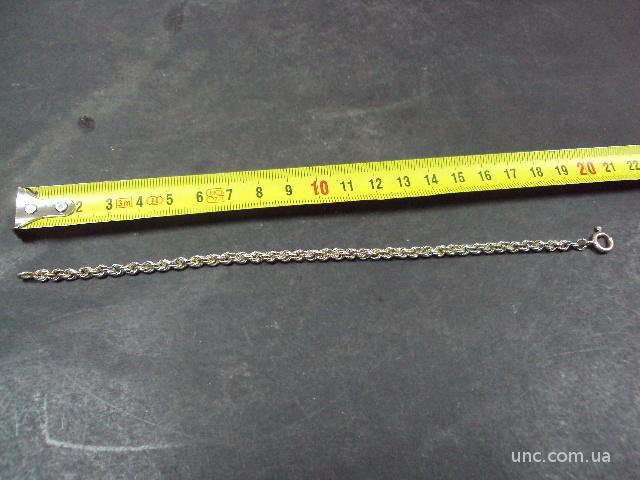 браслет кордовое плетение форцатино серебро 925 проба италия вес 7.99 г