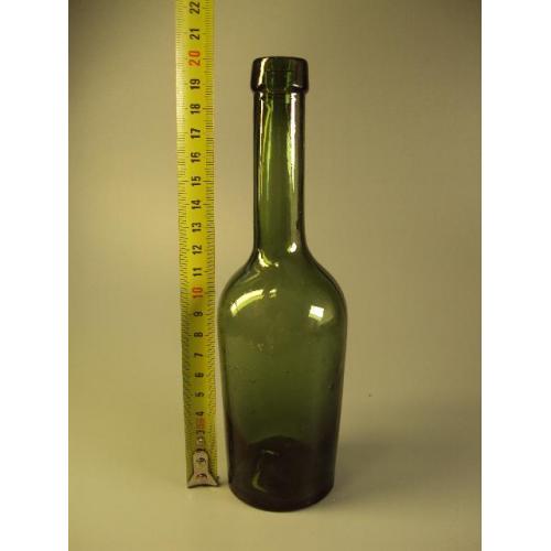 бутылка зеленая стекло высота 20 см (№217)