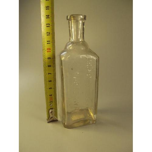 бутылка бутылочка варшава ludwik spiess i syn warszawa стекло высота 14 см (№1122)