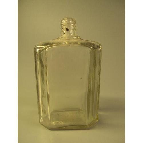 Бутылка флакон бутылочка одеколон стекло высота 10,2 см №11268