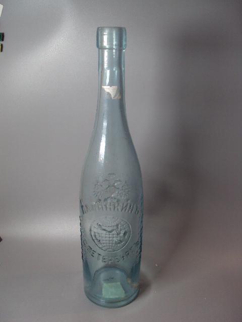бутылка Калинкинъ правительство петербург герб орел высота 31,5 см (№ 251)