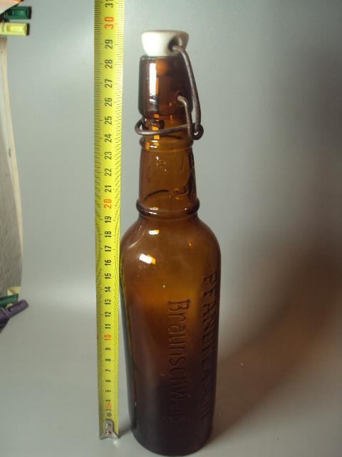 бутылка пивная pfandflasche braunschweig dortmunder union bier с фарфоровой пробкой 0,5 л (№ 478)