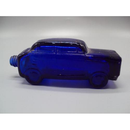 Бутылочка парфюмерная флакон от духов машина автомобиль Ралли синяя одеколон (есть скол) №18641