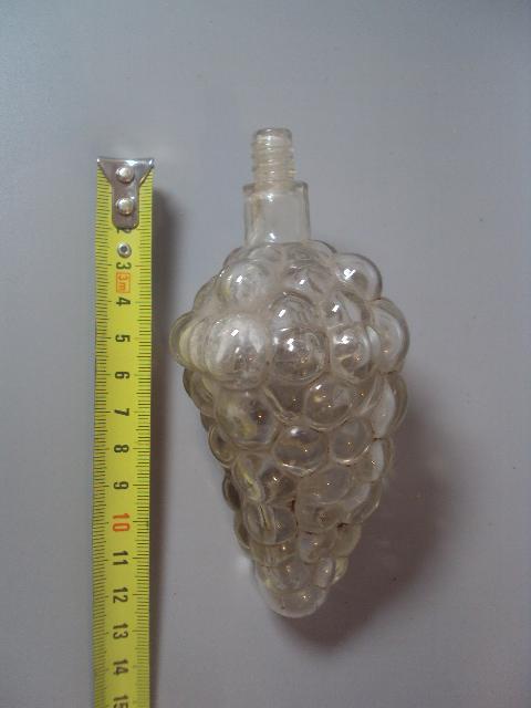 бутылка стекло бутылочка парфюмерия виноград одеколон 13 см №10132