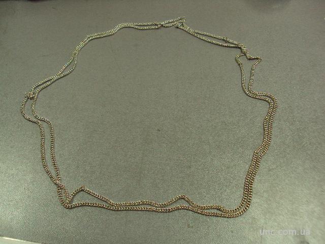 цепочка длинная панцирное плетение серебро 925 проба вес 50,69 г длина 170,8 см