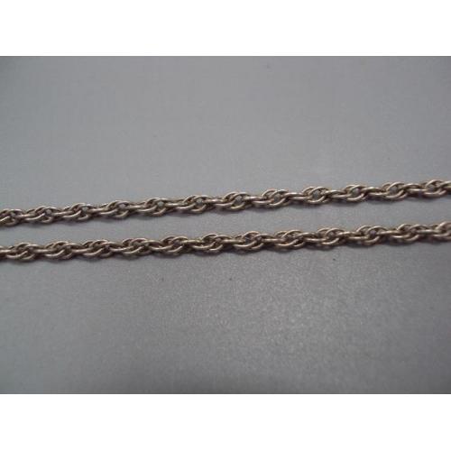 Цепочка кордовое форцатино плетение цепь серебро 925 проба Украина вес 6,03 г длина 54,5 см №15574