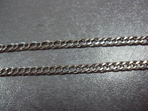 Цепочка панцирное плетение серебро 925 проба италия 11,68 г длина 58 см №10681