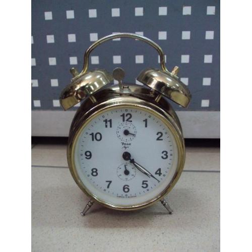 Часы будильник с колокольчиками Insa Луч Беларусь высота 16 см, диаметр 9,5 см Рабочие №11135