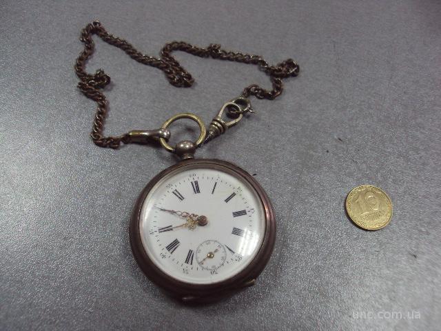 часы карманные cylindre серебро под ключ №51 (№2123)