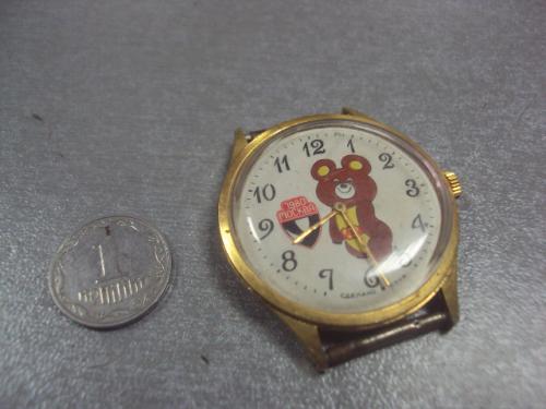 часы наручные москва олимпийский мишка 1980 позолота Ау10 №136