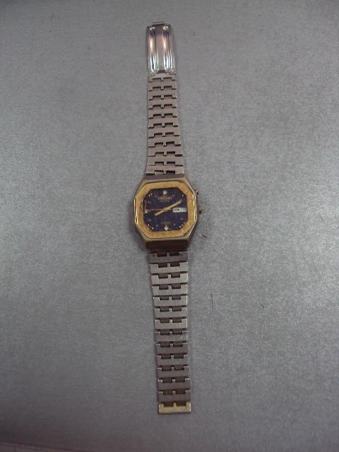 часы наручные с браслетом Ricoh crystal автоматик 18 камней мужские Япония №3056