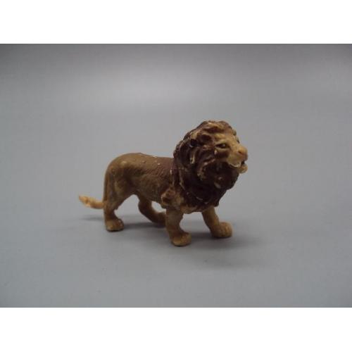 Детская игрушка фигурка миниатюра лев пластик высота 4,5 см №13454