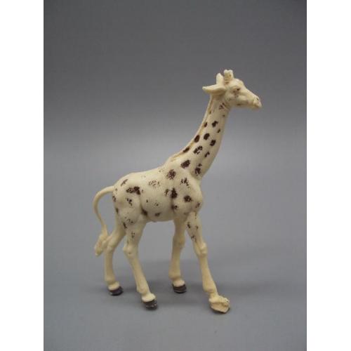 Детская игрушка фигурка миниатюра жираф пластик высота 11,8 см №13453