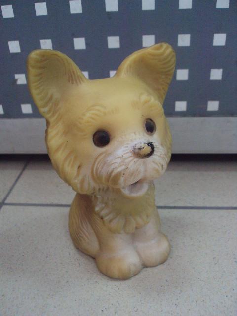 детская игрушка винтаж ссср собака собачка щенок резина №3301