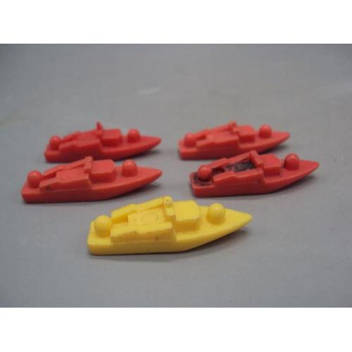 Детские игрушки Морской бой лодки катера ссср игрушка миниатюра лот 5 шт 1,7х4,2 см №15354
