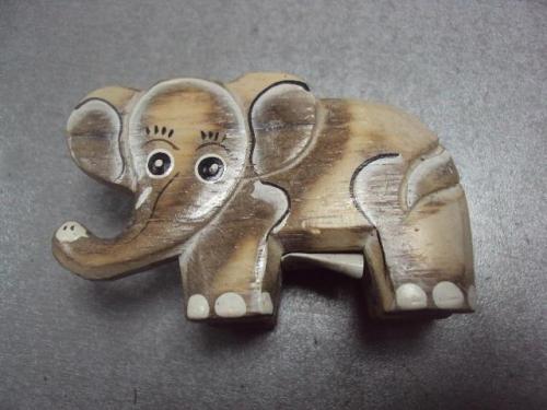 Фигура дерево миниатюра слон слоник слоненок №10183а