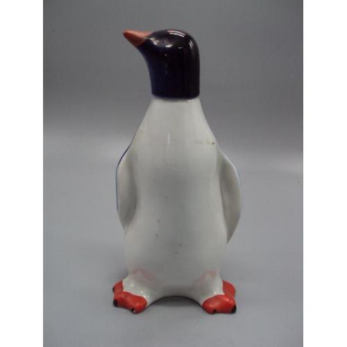 Фигура фарфор ЛФЗ штоф пингвин большой высота 22 см №130