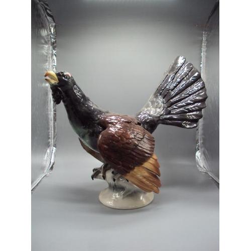 Фигура фарфор статуэтка Германия птица глухарь фазан тетерев высота 42,3 см №14063