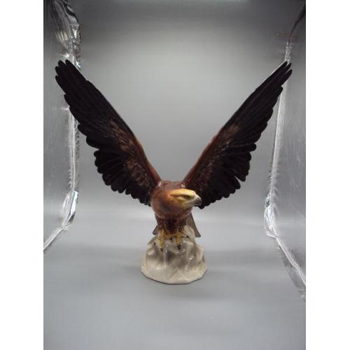Фигура фарфор статуэтка Германия птица орел большой высота 45,6 см под реставрацию №14064
