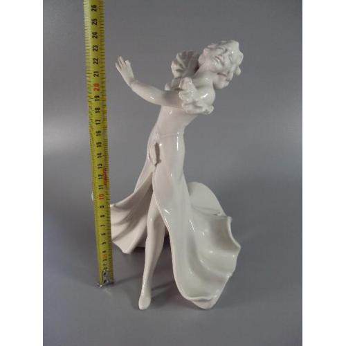 Фигура фарфор статуэтка Германия Валлендорф танцовщица девушка танцует 23,5см под реставрацию №11965