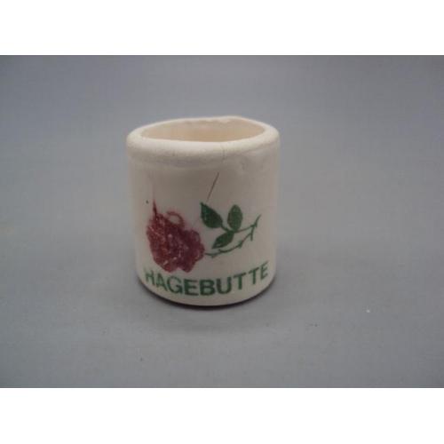 Фигура керамика миниатюра Европа бокал кружка Hagenbutte цветок роза высота 2,4 см №13718