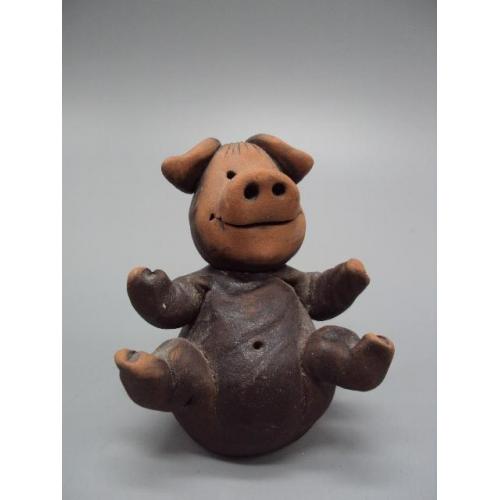 Фигура керамика статуэтка свинка поросенок свинья высота 9,2 см №13132