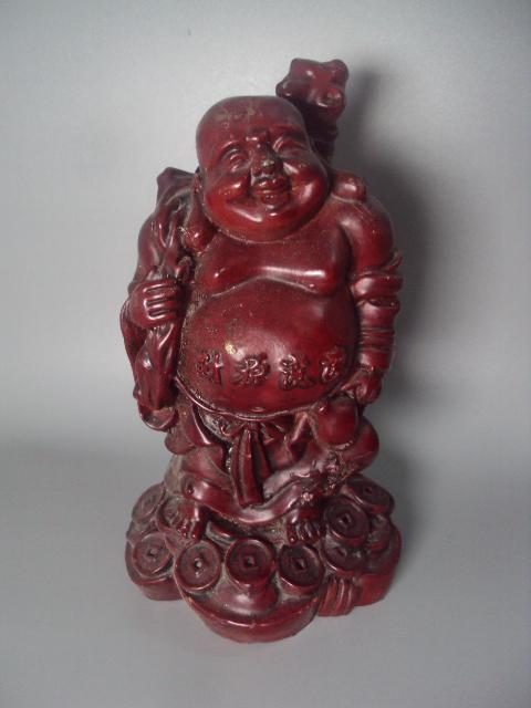 Фигура пластик тяжелый японский бог богатства и веселья Хотэй или Смеющийся Будда Будай №10326