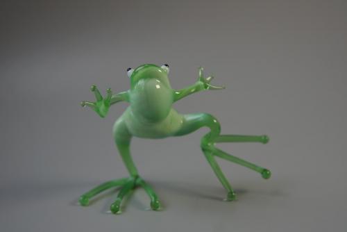 Фигура стекло лягушка жабка целая №10003