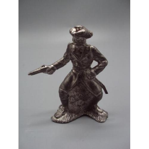 Фигурка миниатюра олово пират детская игрушка высота 5,7 см вес 61,66 г металл литье №15627