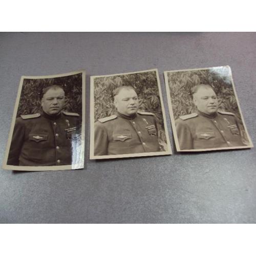 фотография герой советского союза гсс лот 3 шт №12181