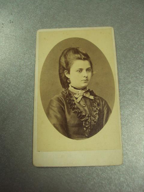 фотография портрет девушка 1873 10.5х6.5 №6547