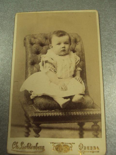 фотография портрет ребенок 1894 одесса лихтенберга 10.5х6.5 №6614