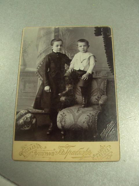 фотография портрет семейный 1903 одесса грабяж 10.5x16.5 №6527