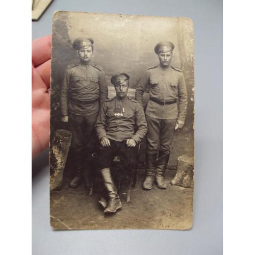 Фотография портрет униформа военные трое форма риа награды №18671ч